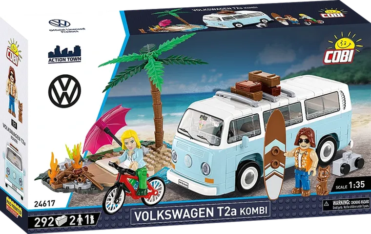 Cobi, Action Town, Volkswagen T2A Kombi, klocki, 292 elementy