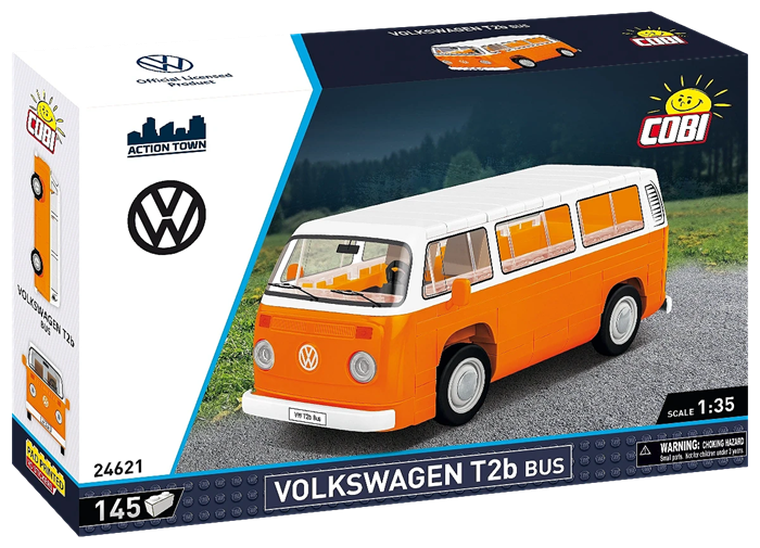Cobi, Action Town, Volkswagen T2b Bus, klocki, 145 elementów
