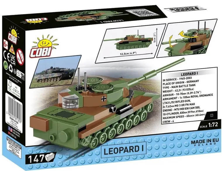 Cobi, Armed Forces, Leopard I, klocki, 147 elementów