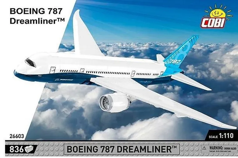 Cobi, Boeing 787 Dreamliner, klocki, 836 elementów