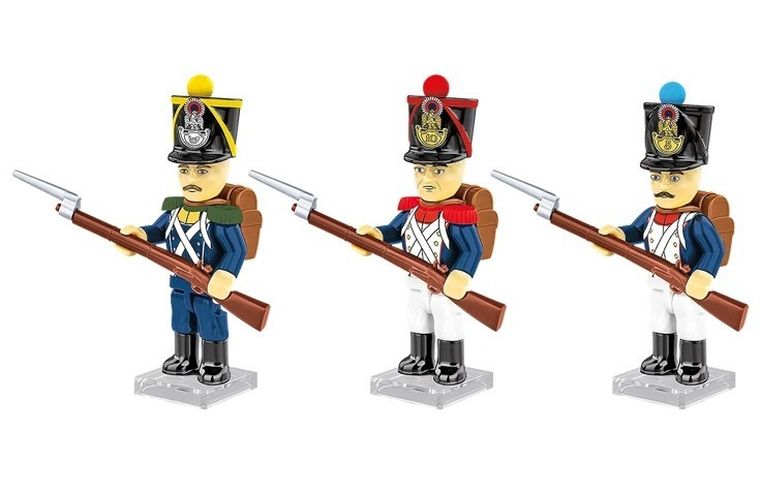 Cobi, Historical Collection, Napoleonic Wars, French Soldiers, Francuscy Żołnierze Napoleona, klocki, 41 elementów