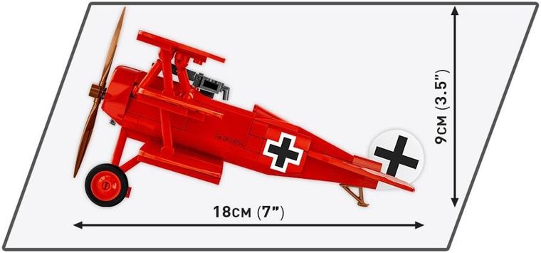Cobi, Historical Collection WWII, Fokker DR.1 Czerwony Baron, klocki, 221 elementów