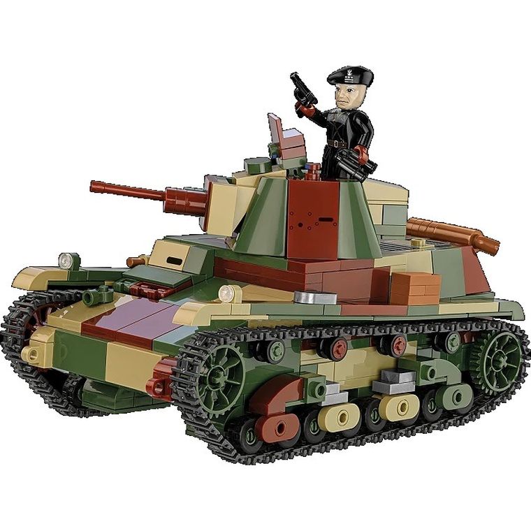 Cobi, Historical Collection, WWII, Light tank 7TP, klocki, 1:28, 669 elementów