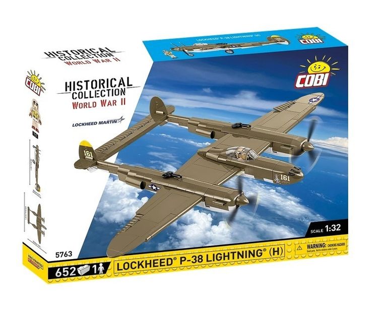 Cobi, Historical Collection WWII, Lockheed(R) P-38H Lightning, klocki, 652 elementy