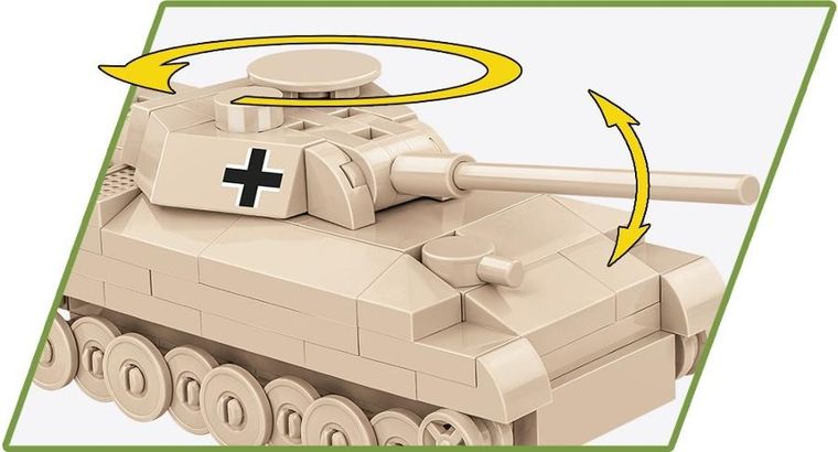 Cobi, Historical Collection WWII, Panzer V Panthe, klocki, 1:72, 126 elementów