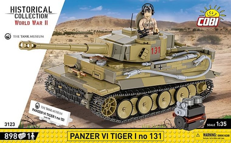 Cobi, Historical Collection WWII, Panzer VI Tiger I no, klocki, 131 elementów