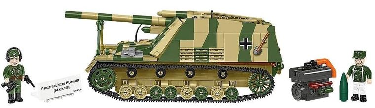 Cobi, Historical Collection WWII, Panzerhaubitze Hu mmel Trzmiel, klocki, 1:28, 1118 elementów