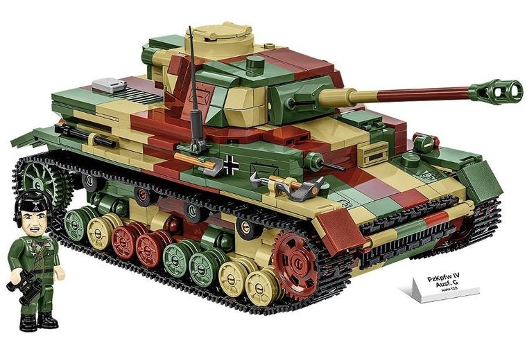 Cobi, Historical Collection WWII, PZKPFW IV Ausf.G, klocki, 1107 elementów
