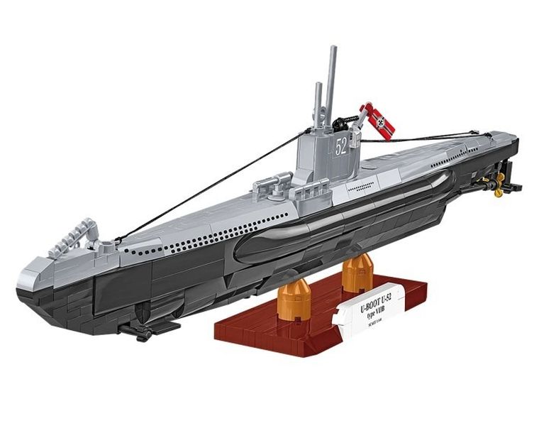Cobi, Historical Collection, WWII, U-Boot U-52, klocki, 1:444, 474 elementów