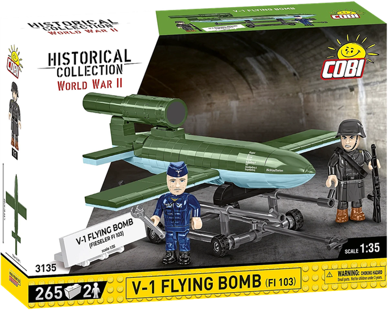 Cobi, Historical Collection WWII, V-1 Flying Bomb (latająca bomba), klocki, 265 elementów