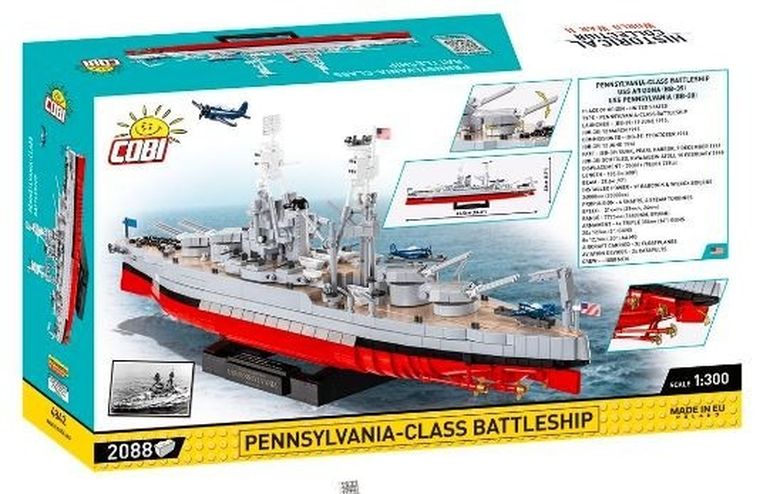 Cobi, Pennsylvania - Class Battleship, klocki, 2088 elementów, 2w1