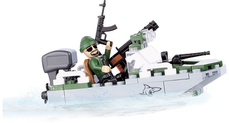 Cobi, Small Army, Motorówka Shark, klocki, 60 elementów