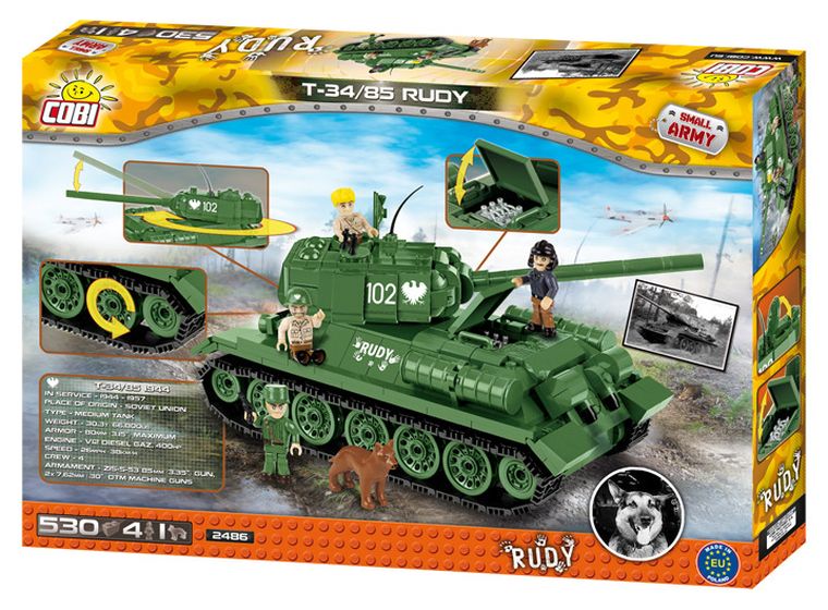 Cobi, Small Army, T-34/85 Rudy 102, 530 elementów