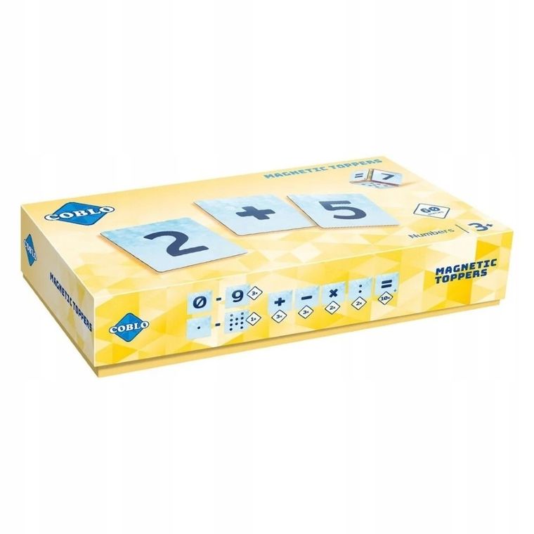Coblo, nakładki na klocki, cyfry, 60 szt.