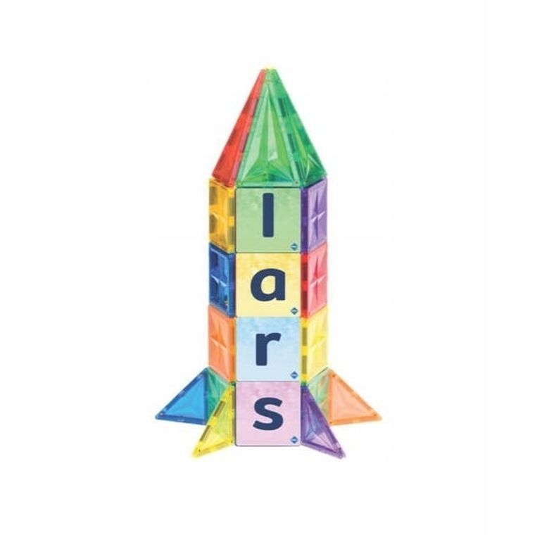 Coblo, nakładki na klocki, litery, 60 elementów