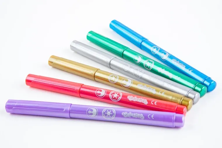 Colorino, Star Wars, flamastry metaliczne, 6 kolorów