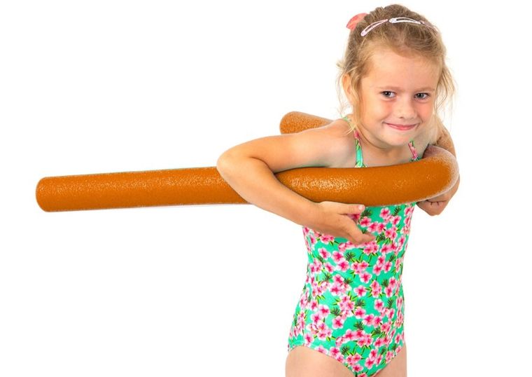 Comfy, noodle, makaron do nauki pływania, pomarańczowy