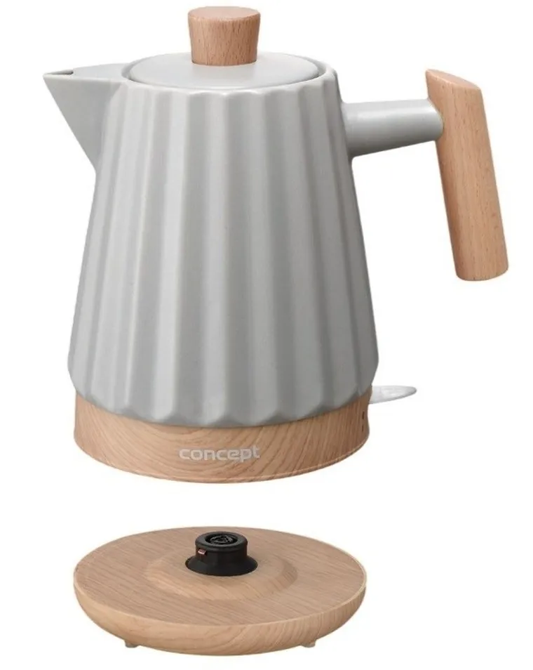 Concept, czajnik elektryczny ceramiczny, RK0091, szary
