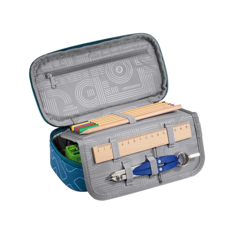 Coocazoo, Every, piórnik owalny, Blue Maze