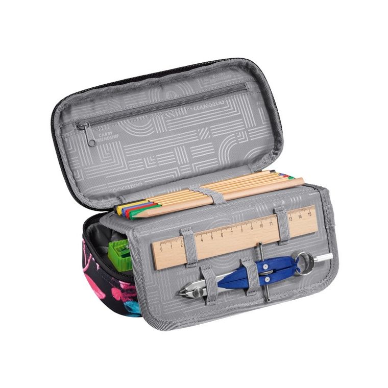 Coocazoo, piórnik owalny, Floral Artnight