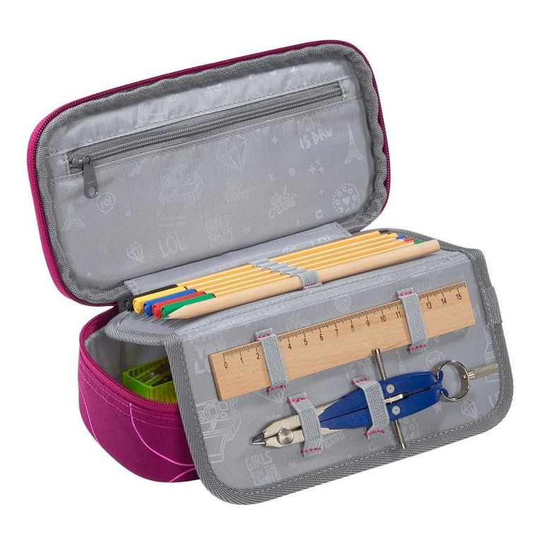 Coocazoo, piórnik, owalny, rozkładany, Berry Bubbles