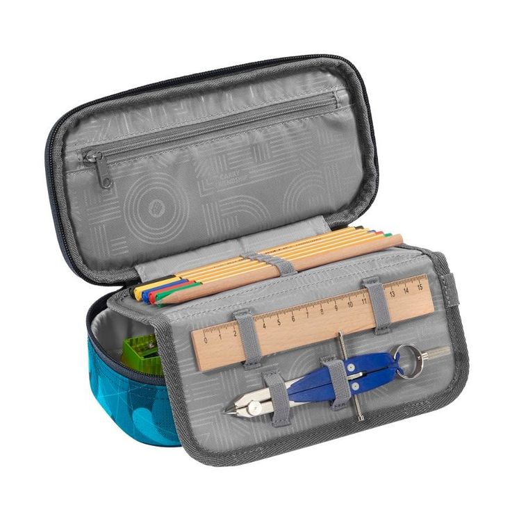 Coocazoo, piórnik, owalny, rozkładany, Cloudy Camou