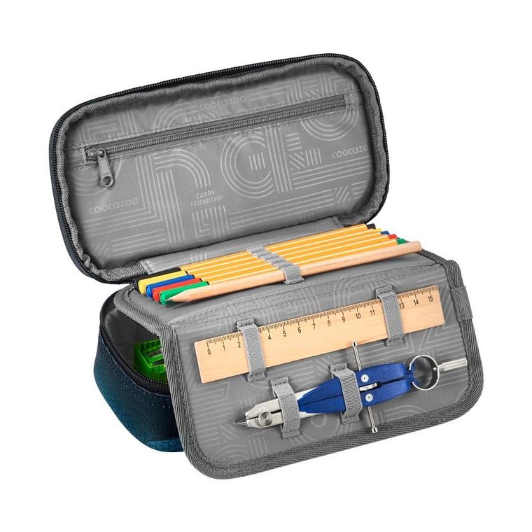 Coocazoo, piórnik, owalny, rozkładany, Electric Ice