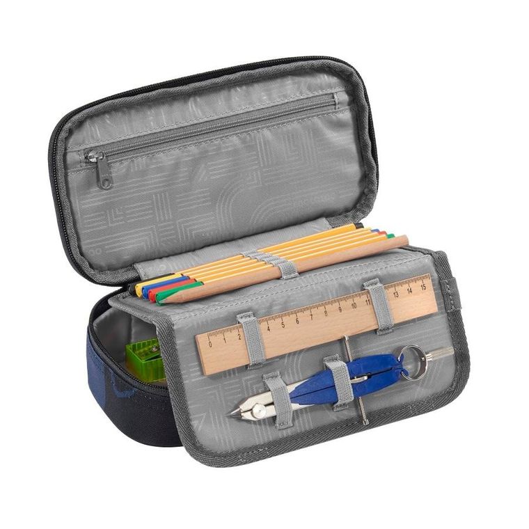 Coocazoo, piórnik, owalny, rozkładany, Lava Lines