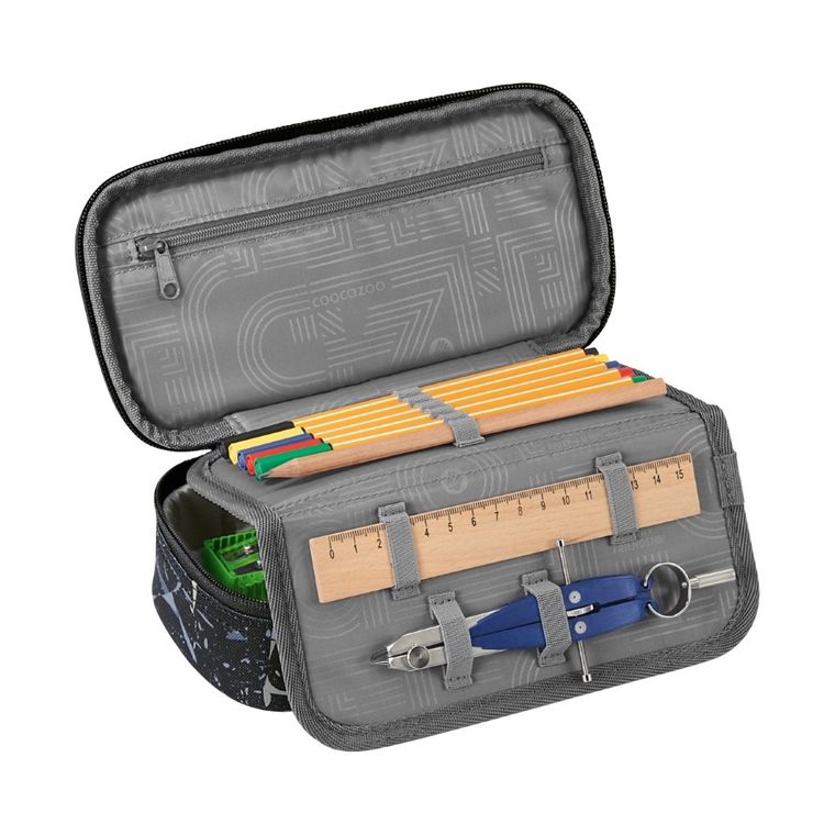 Coocazoo, piórnik, owalny, rozkładany, Reflective Splas