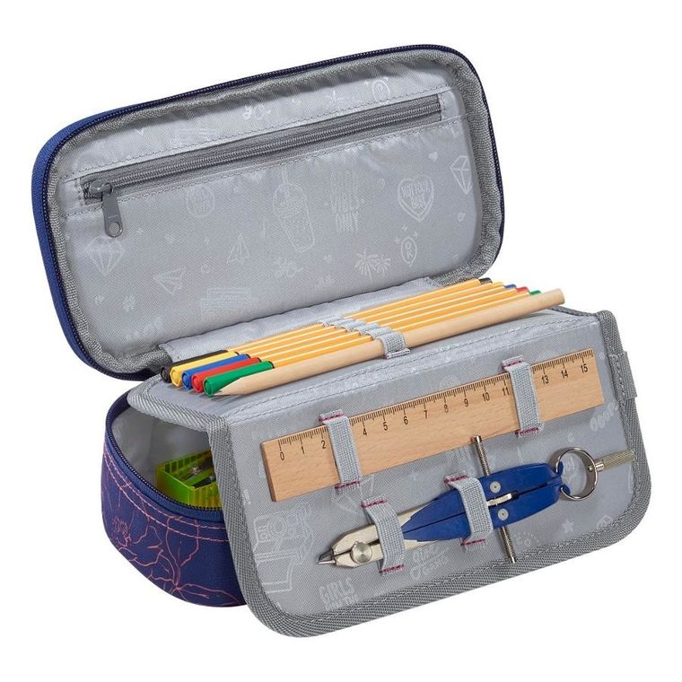 Coocazoo, piórnik, owalny, rozkładany, Sweet Rose