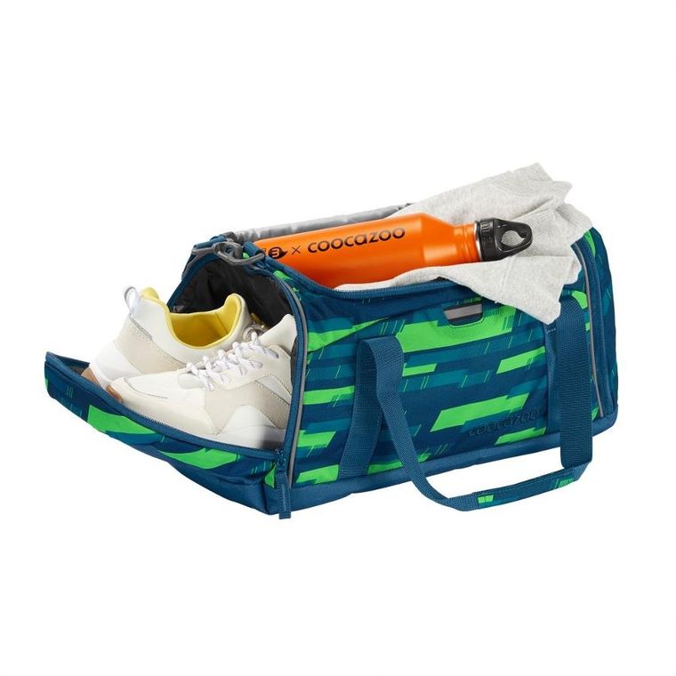 Coocazoo, torba sportowa, Lime Stripe