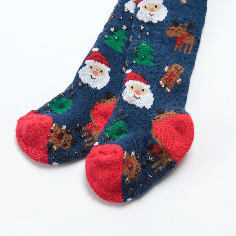 Cool Club, Antypoślizgowe rajstopy dziecięce, granatowe