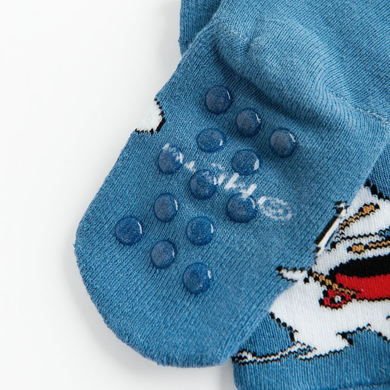 Cool Club, Antypoślizgowe skarpetki chłopięce, niebieskie, Muminki