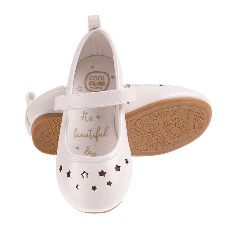 Cool Club, Baleriny dziewczęce, białe, gwiazdki