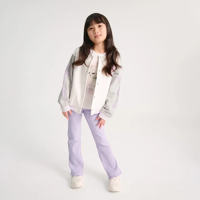 Cool Club, Bluza bejsbolówka dziewczęca, rozpinana, mix