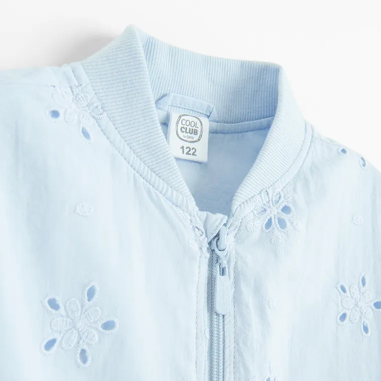 Cool Club, Bluza bomberka dziewczęca, rozpinana, niebieska