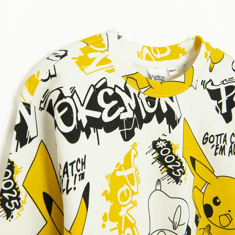 Cool Club, Bluza chłopięca, biała, Pokemon