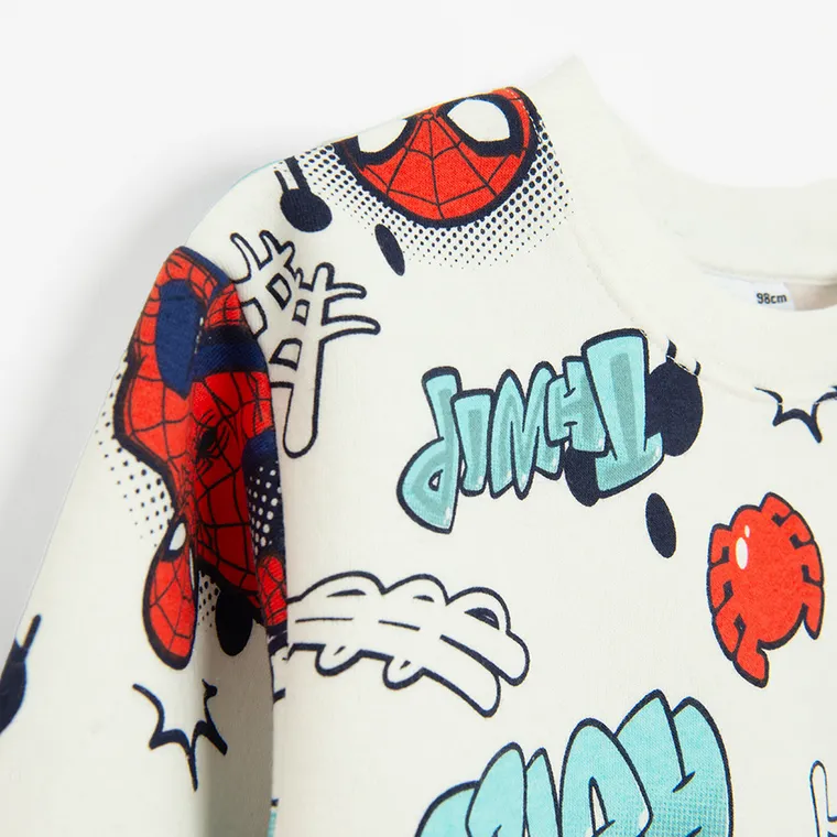 Cool Club, Bluza chłopięca, biała, Spider-Man