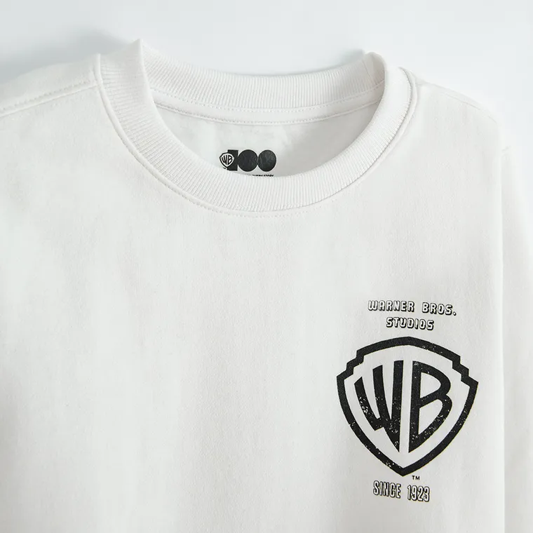 Cool Club, Bluza chłopięca, biała, Warner Bros