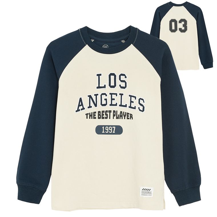 Cool Club, Bluza chłopięca, cienka, beżowa