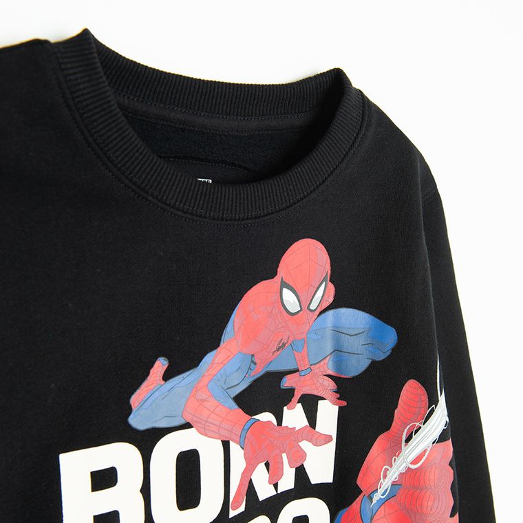 Cool Club, Bluza chłopięca, czarna, Spider-Man