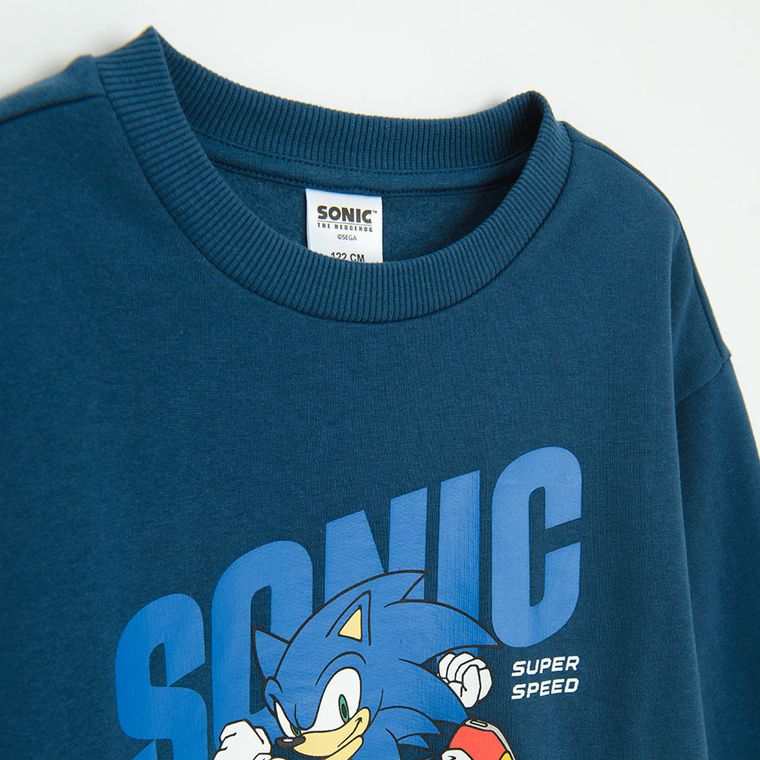 Cool Club, Bluza chłopięca, niebieska, Sonic the Hedgehog