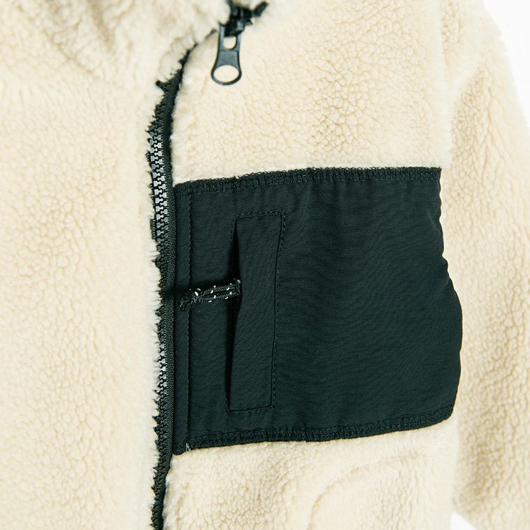 Cool Club, Bluza chłopięca, rozpinana, beżowa