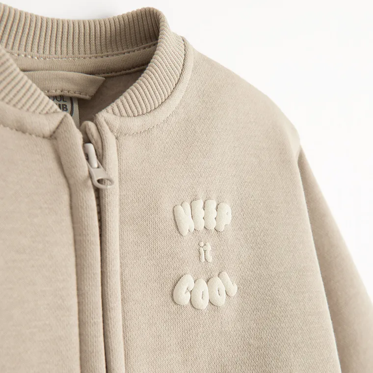 Cool Club, Bluza chłopięca, rozpinana, brązowa