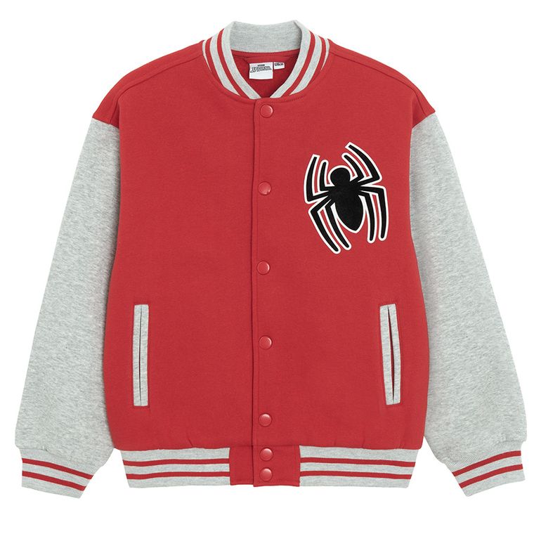 Cool Club, Bluza chłopięca, rozpinana, czerwona, Spider-Man