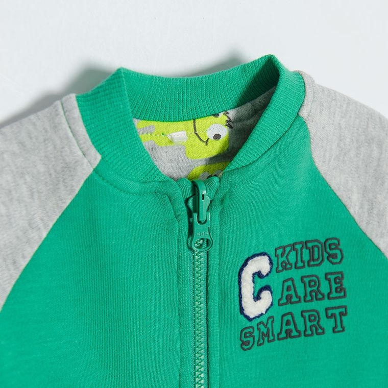 Cool Club, Bluza chłopięca, rozpinana, dwustronna, zielona