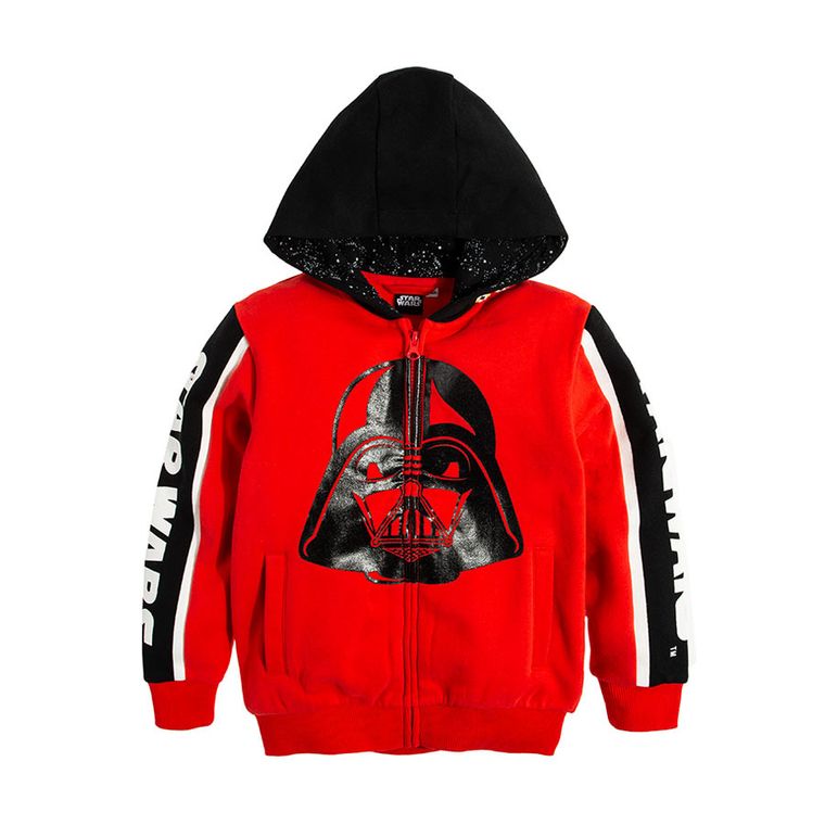 Cool Club, Bluza chłopięca z kapturem, czerwona, Star Wars