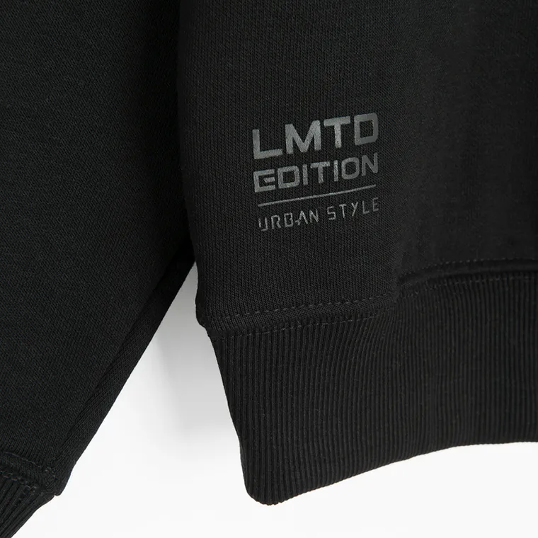 Cool Club, Bluza chłopięca z kapturem, oversize, czarna