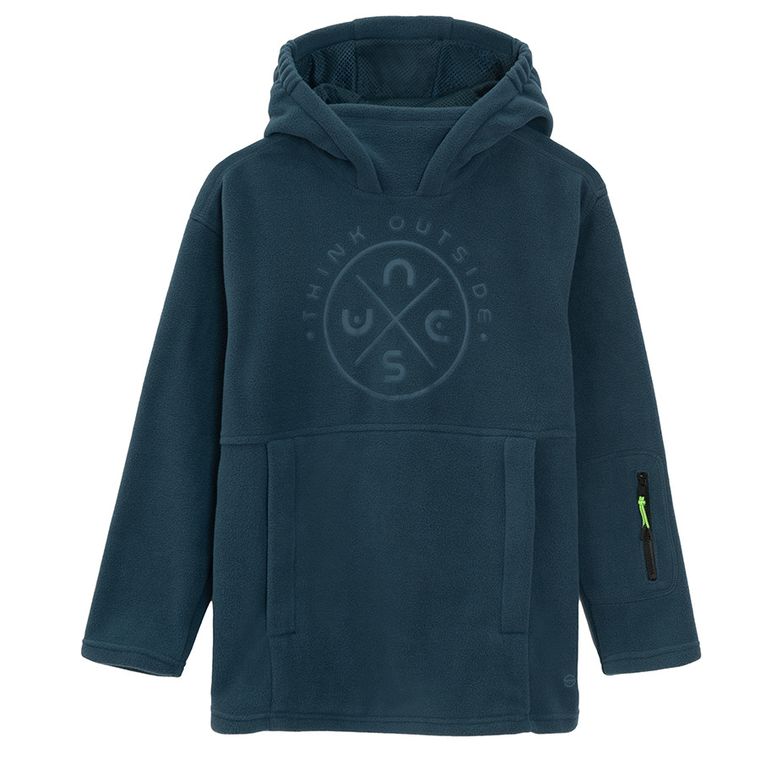 Cool Club, Bluza chłopięca z kapturem, polarowa, granatowa