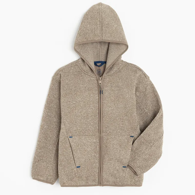 Cool Club, Bluza chłopięca z kapturem, rozpinana, beżowa